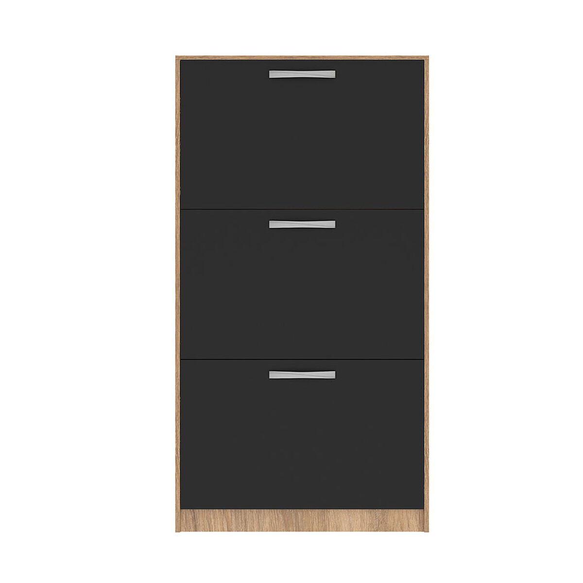 Zapatero Vekkahome Nick 3 puertas Negro