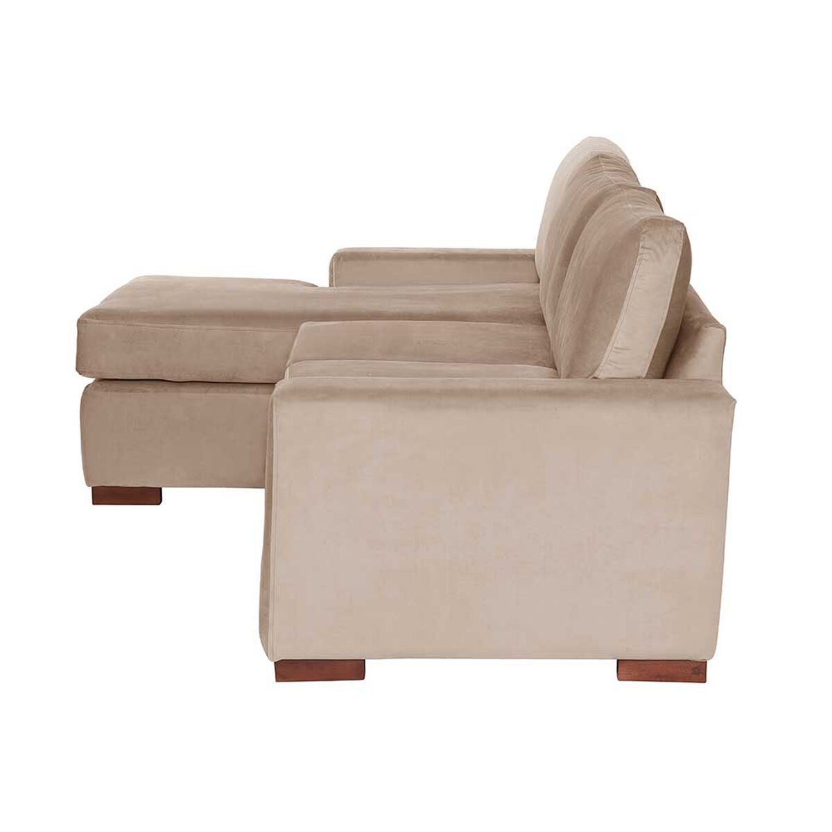 Sof&aacute; Seccional Izquierdo Latam Home Livorno 3 Cuerpos Beige