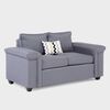 Juegos de Living Mons Sicilia Sofá 2 Cuerpos + Dos Sillones 1 Cuerpo Gris