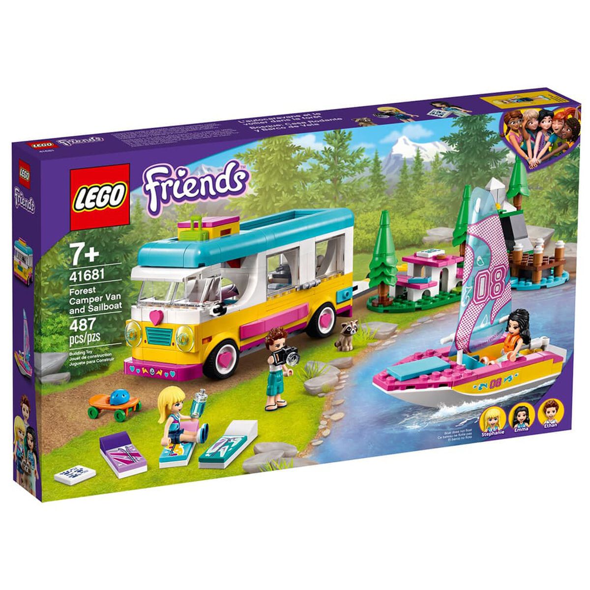 Set Armable Bosque: Casa Rodante y Barco de Vela Lego