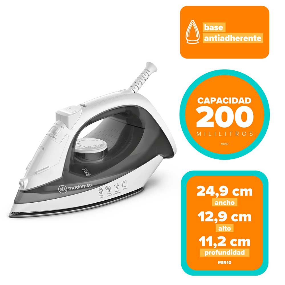 Plancha a Vapor Mademsa MIR10