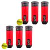Pack 6 Tarros pelotas Padel K-FIT 18 unidades