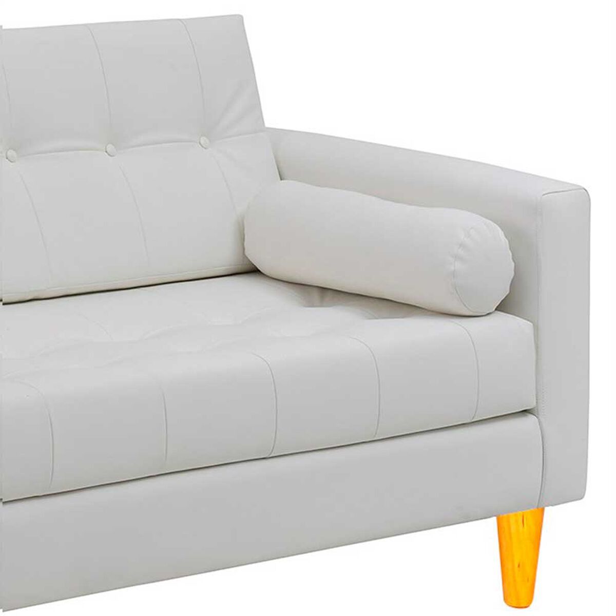 Sof&aacute; Bodevir Retro PU 04 3 Cuerpos Blanco&nbsp;