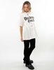 Polera Oversized Con Estampado Manga Corta Mujer Icono
