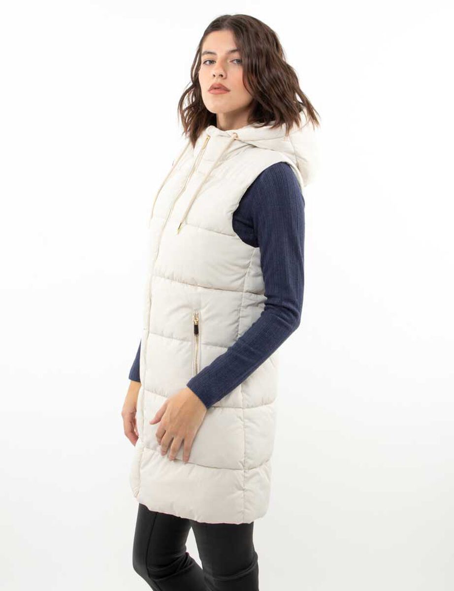 Parka Larga Sin Mangas Mujer Zibel