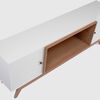 Rack TV Roca Ulmo Hasta 75" Blanco