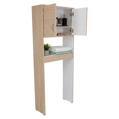 Estante de Ba&ntilde;o Tuhome Siena 2 Puertas Cartagena Blanco