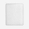 Cama Europea Rosen Base Dividida King New Ergo T + Respaldo Ferrera Gris + 2 Veladores