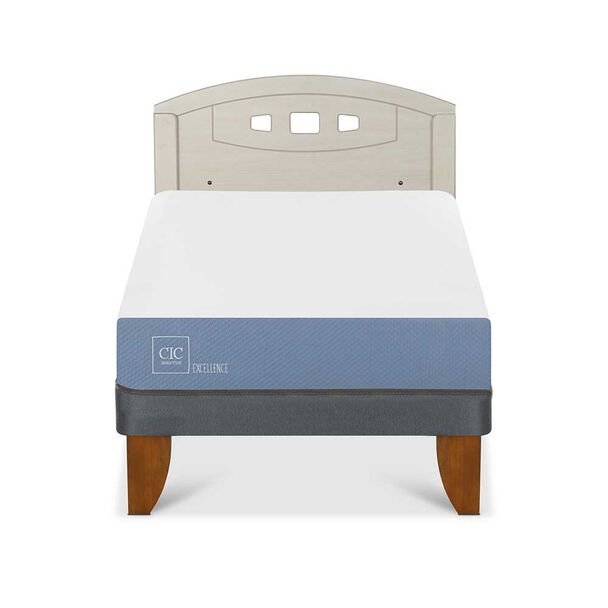 Cama Europea CIC 1,5 Plazas Excellence + Respaldo Gales Alpino