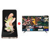 Combo Celular Samsung Galaxy Z Flip4 5G 256GB Pink Gold Liberado + LED 55" UN55AU7090 Smart TV 4K Ultra HD 2022