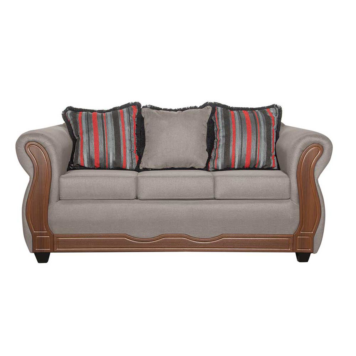 Sof&aacute; Black Factory Sofia 3 Cuerpos Beige