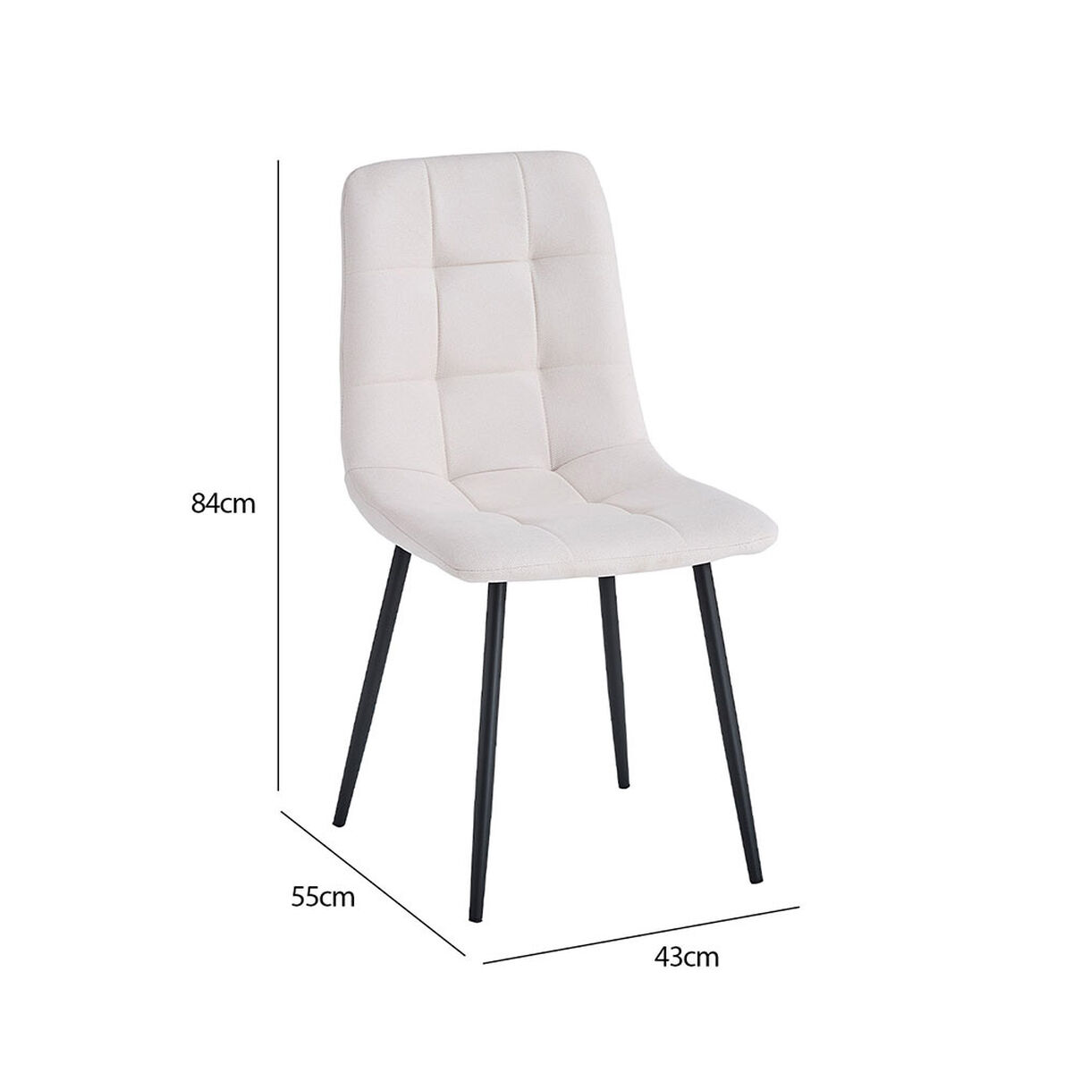 Pack 6 Sillas Vekkahome Lyon Beige