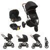 Coche Travel System Jogger Bebesit P65 Negro