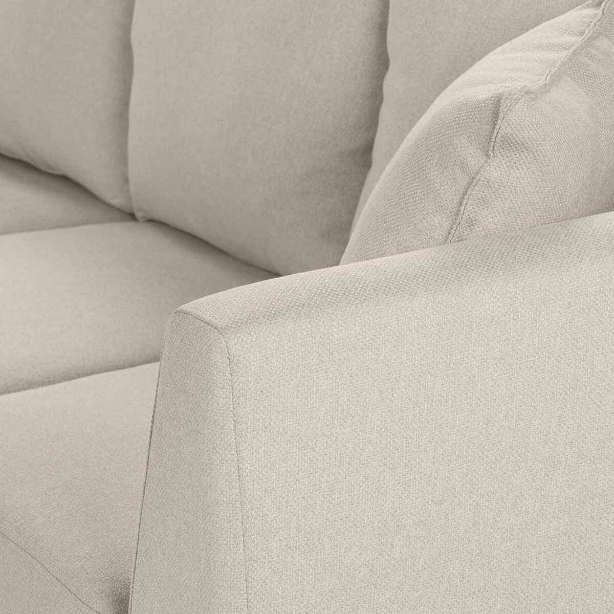 Sofá Seccional Izquierdo Rosen Carter 3-1 Cuerpos Beige