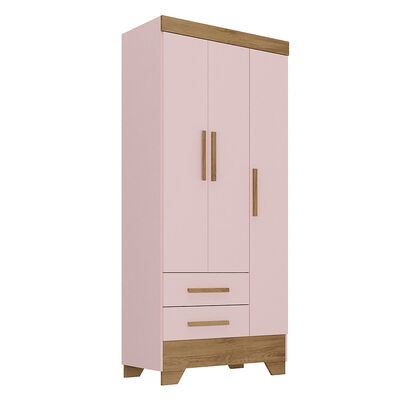 Closet Di Poretti Design Adoleta 2 Cajones 3 Puertas Rosado Nude