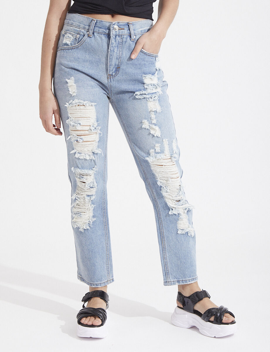 Jeans Mom Mujer Icono
