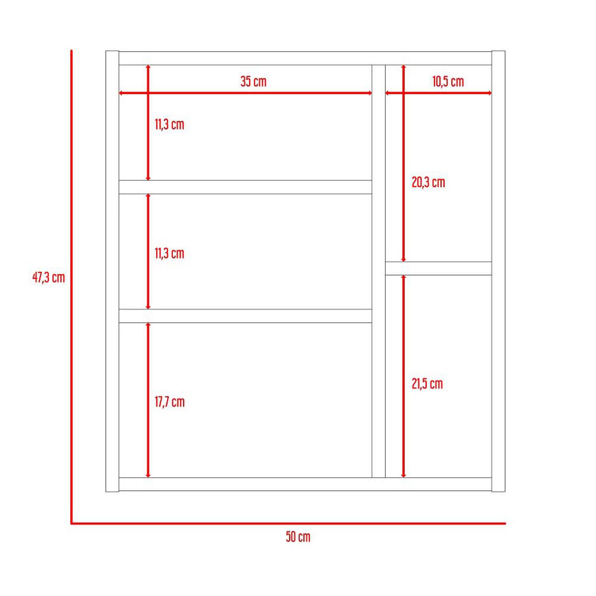 Botiqu&iacute;n con Espejo TuHome Omari 1 Puerta Blanco