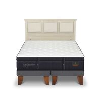 Cama Europea CIC Base Dividida King Grand Premium + Respaldo Torino Alpino