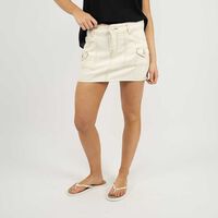 Falda Mujer Icono Blanco