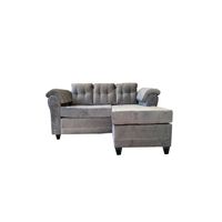 Sofá Seccional Muebles MPR Queen 3 Gris