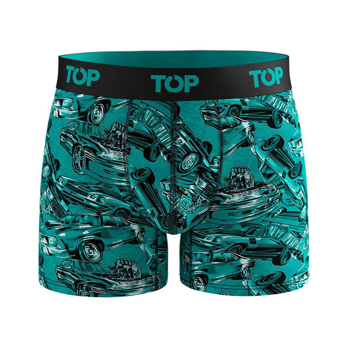 Pack 3 B&oacute;xer Medio Algod&oacute;n Motores Hombre Top