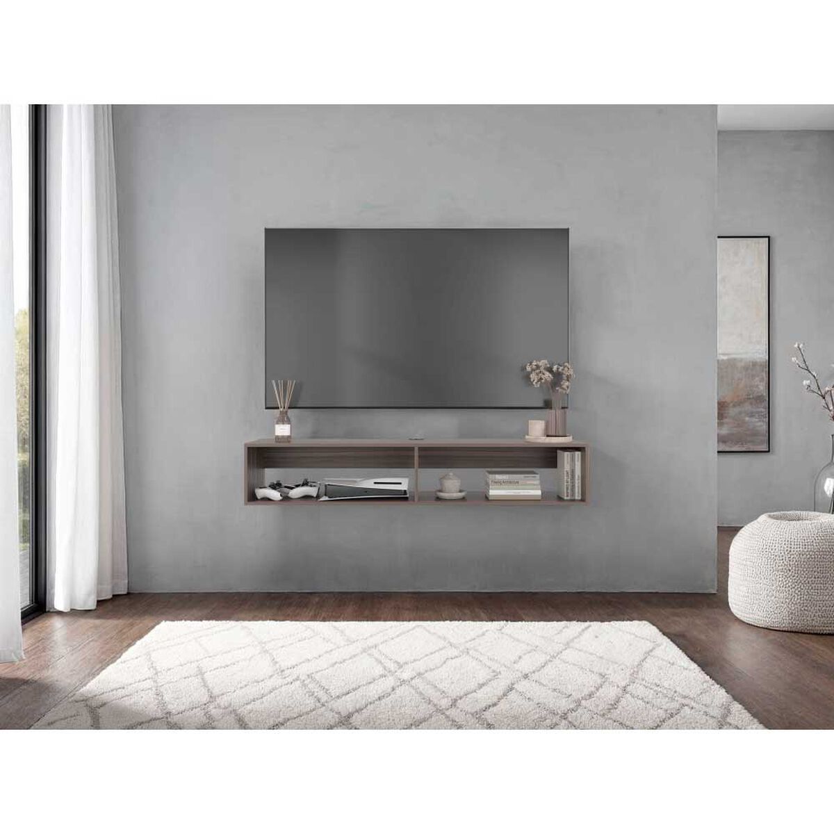 Panel Tuhome R-150 Hasta 65" Avellana