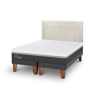 Imagen 2 del producto Cama Europea CIC Base Dividida King Ortopedic Advance + Respaldo Milan Alpino