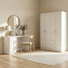 Combo Closet 3 Puertas + Escritorio CIC Blanco