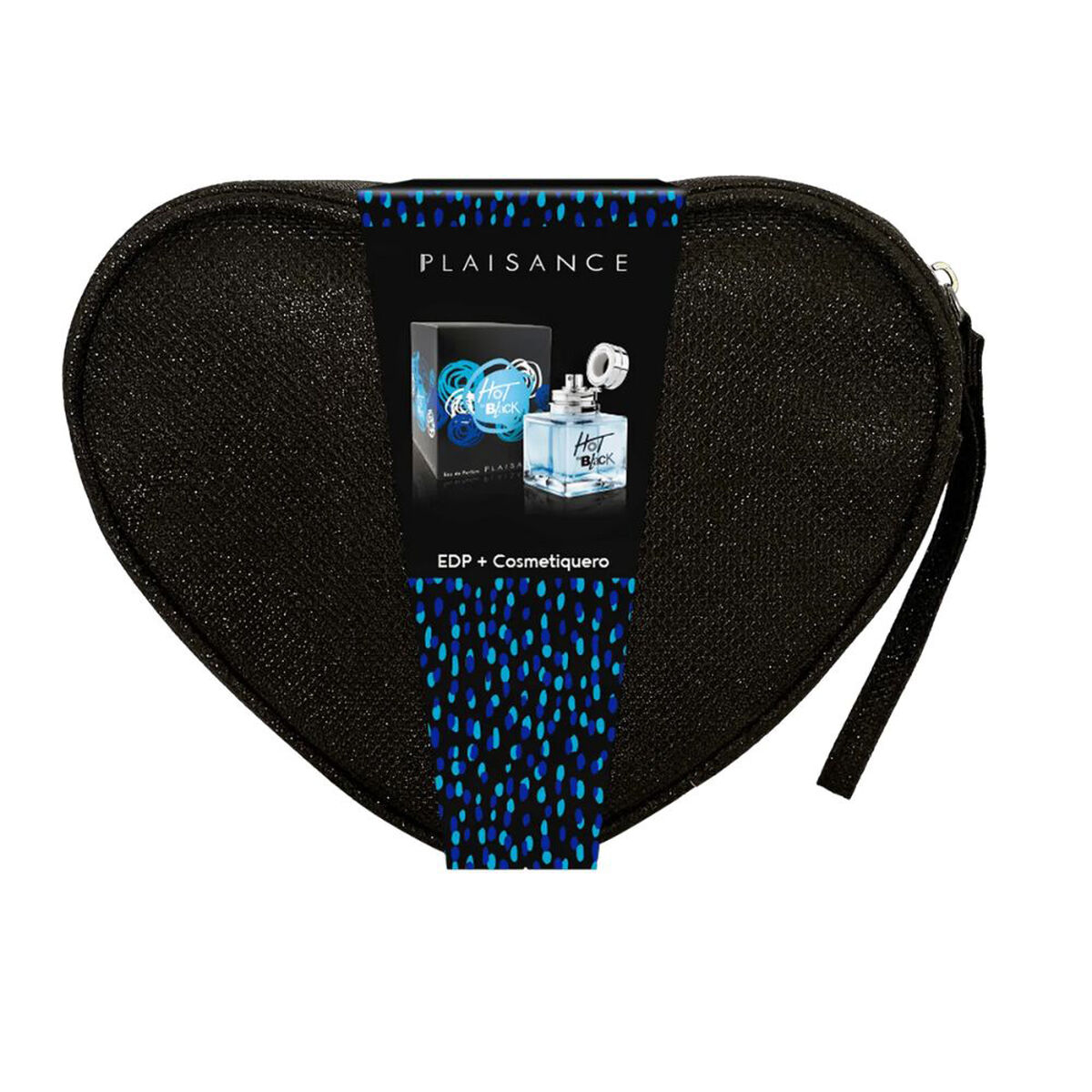 Set de Perfume Plaisance Hot in Black 80 ml EDP + Cosmetiquero Plaisance