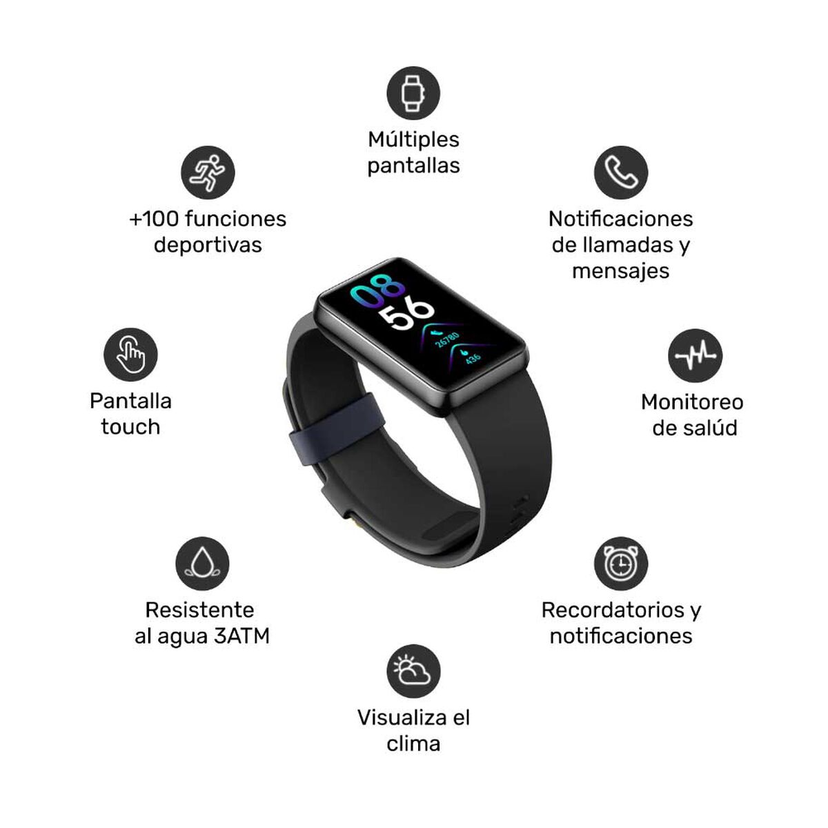 Smartwach Lhotse Flow 1,43" Negro
