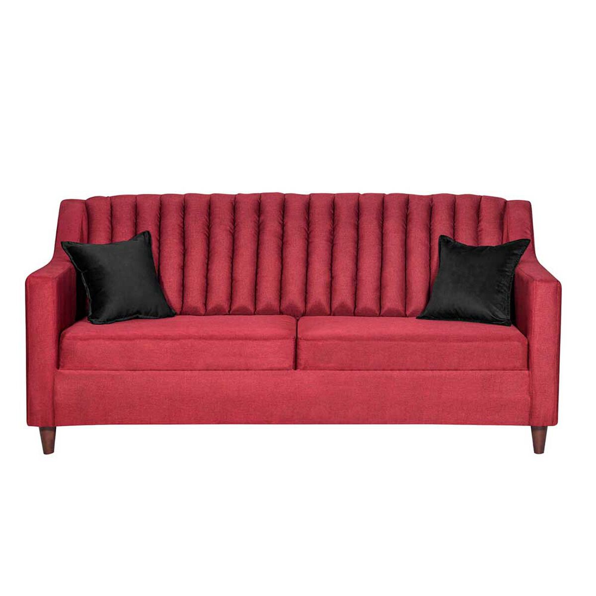 Juego de Living Dise&ntilde;o A&M Home Isabella Sof&aacute; 3 Cuerpos + 2 Sillones 1 Cuerpo Burdeo