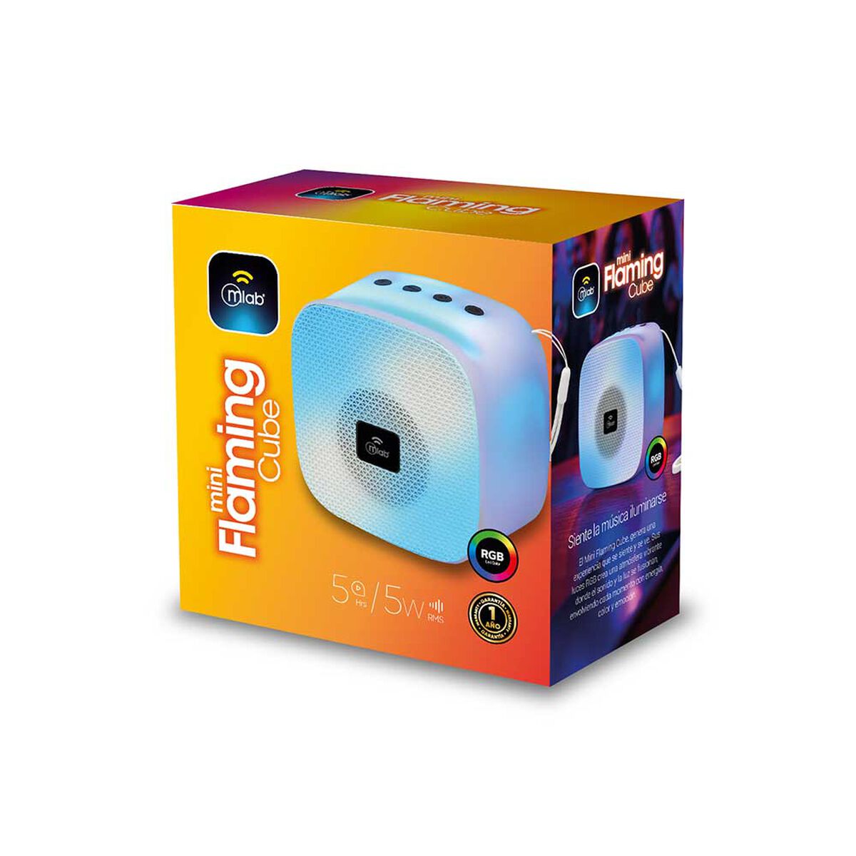Parlante Port&aacute;til MLAB 9675 Bluetooth Blanco