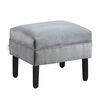 Set Pouf 2 Bodevir Sky Felpa 00 Gris 