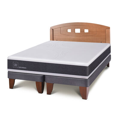 Imagen 2 del producto Cama Europea CIC Base Dividida 2 Plazas New Ortopedic + Respaldo New Gales