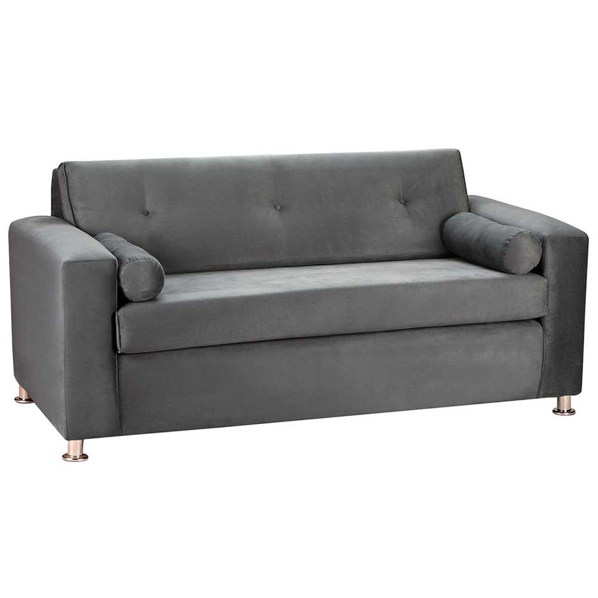 Sof&aacute; Bodevir Vivo Felpa 12 3 Cuerpos Gris&nbsp;