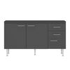 Mueble de Cocina Base Vekkahome Opie Gris