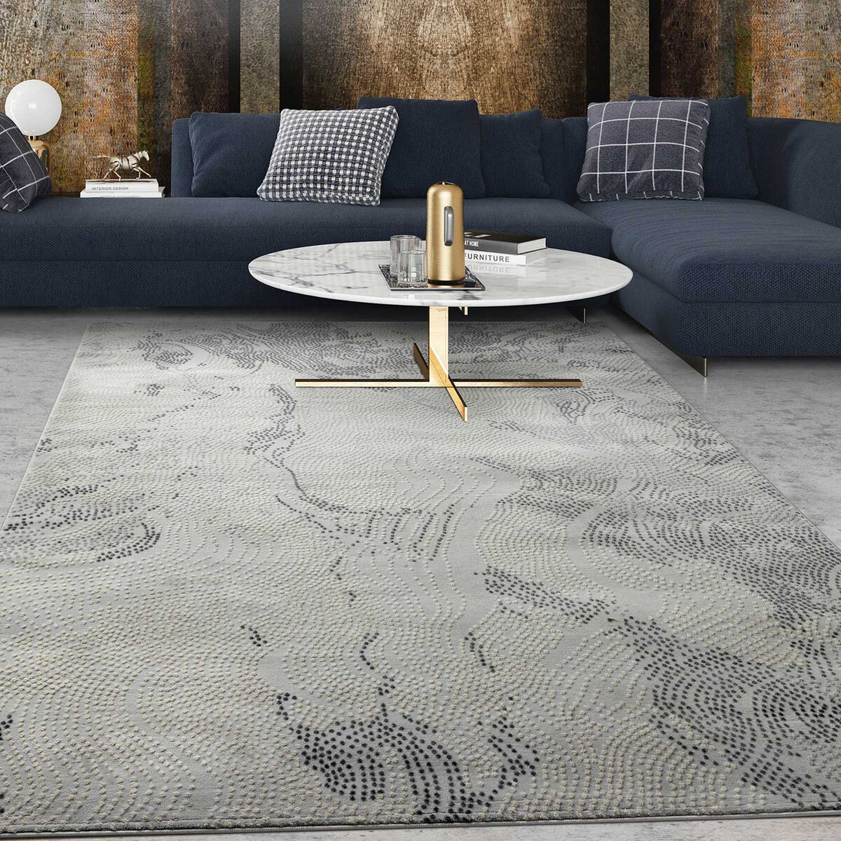 Alfombra Modalfo Babil Gris 160 x 230 cm