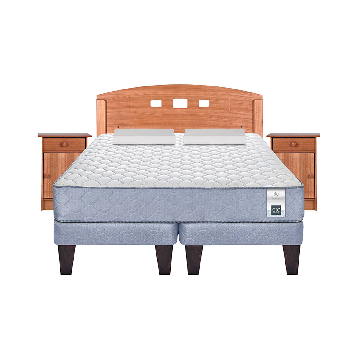 Cama Am. 2 Plazas CIC Essence 3 .+ Madera + Textil	