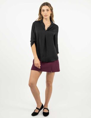 Imagen 2 del producto Blusa Manga 3/4 Mujer Zibel Negro