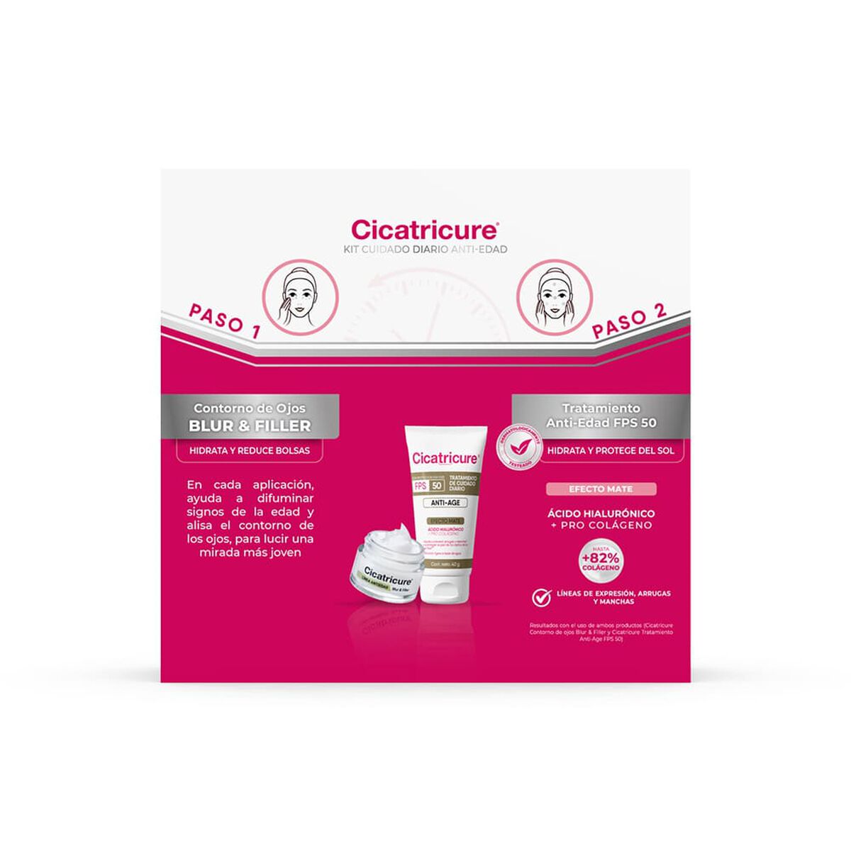 Cicatricure Crema Antiedad FPS50 40 gr + Contorno de Ojos 15g