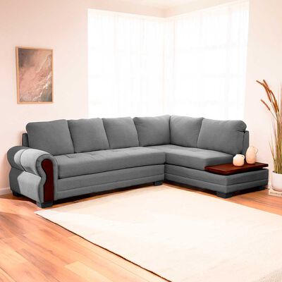 Sof&aacute; Seccional Living Factory Michigan 6 Cuerpos Gris