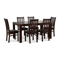 Juego de Comedor CIC Ñuble 6 Sillas Chocolate