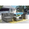 Juego de Comedor para Terraza Casanova Sofá Seccional 3 Cuerpos + Sillón 1 Cuerpo