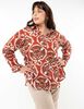 Blusa Estampada Manga Larga Mujer Extralindas