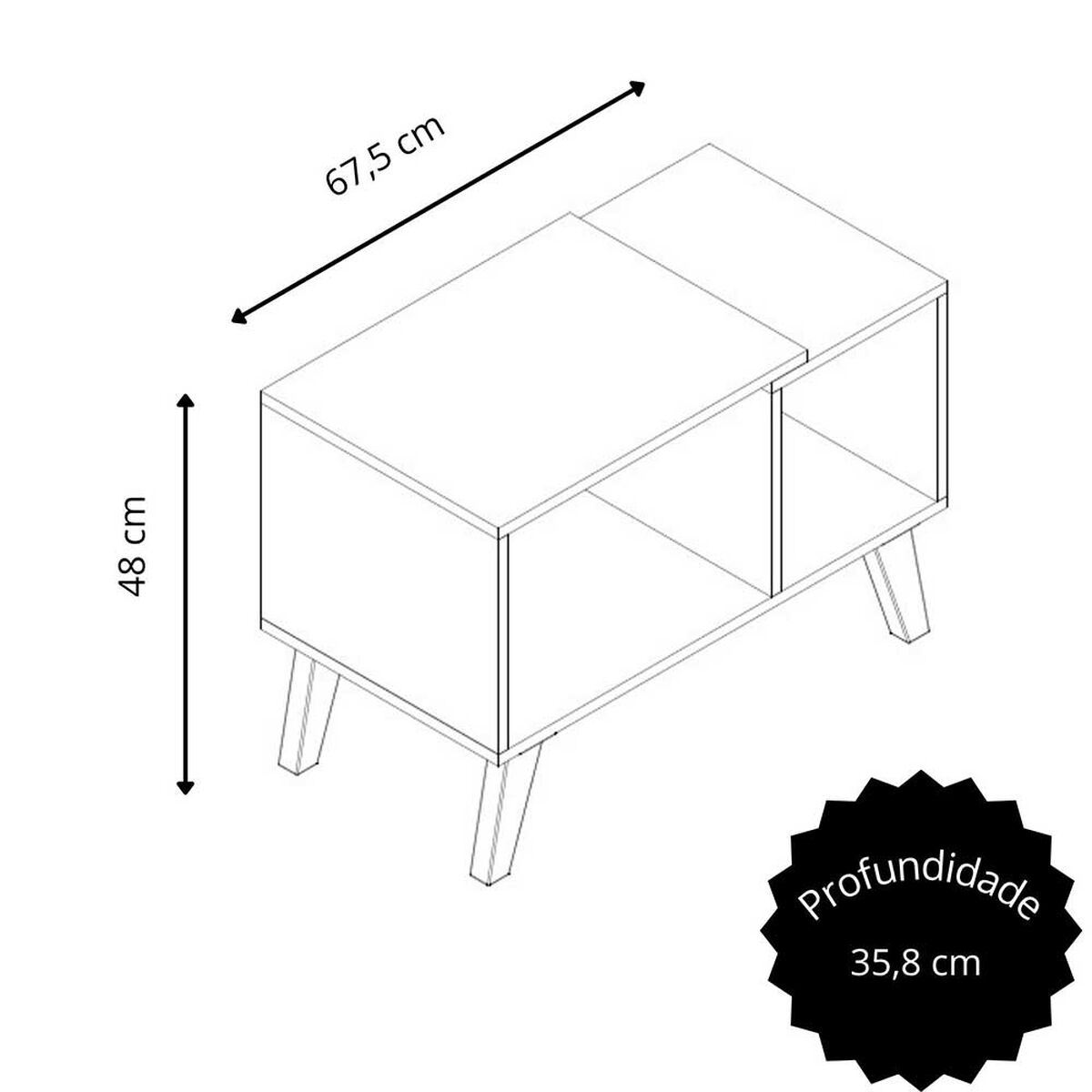 Mesa de Centro Casanova Arena Miel