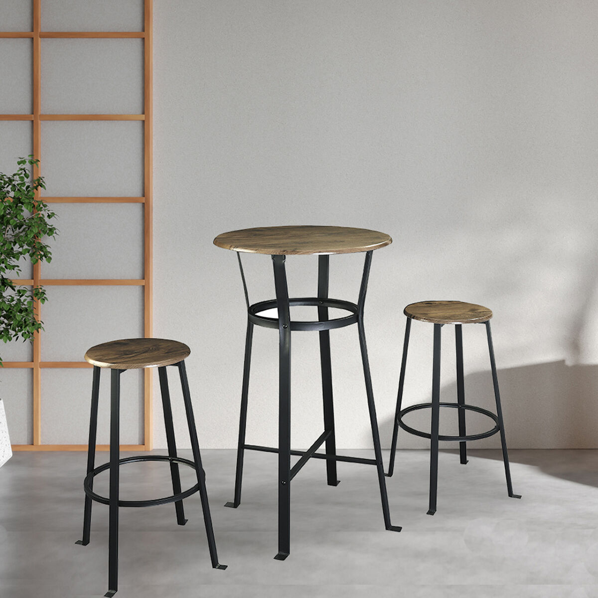 Juego de Comedor Idetex Murray 2 Sillas Café