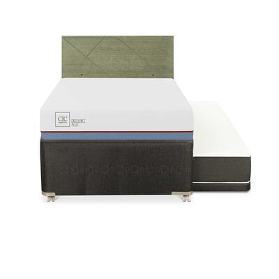 Cama Nido CIC 1,5 Plazas Excellence Plus + Respaldo Villarrica Olivo