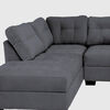 Seccional Izquierdo Muebles MPR Edimburgo 5 Cuerpos Gris Oscuro