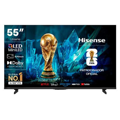 Smart TV Mini LED 55" Hisense 4K VIDAA 55U6ESV