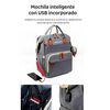 Mochila Maternal Lubabycas Impermeable con Accesorios Negra